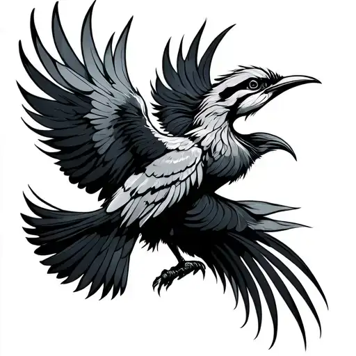 Strong Quetzal Bird Flying