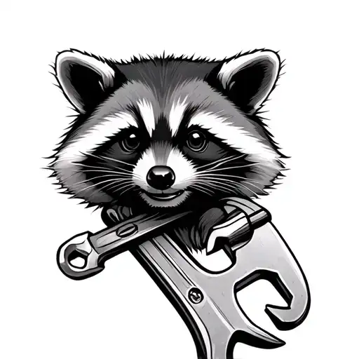 Raccon Wirh Spanner