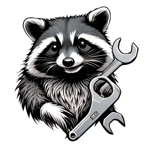 Raccon With Spanner