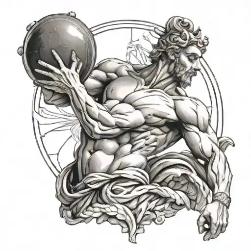 Atlas Holding Up Acropolis