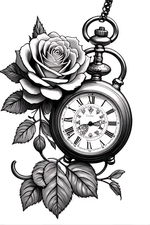 Spartan Coloseum Pocket Watch Diamond Rose