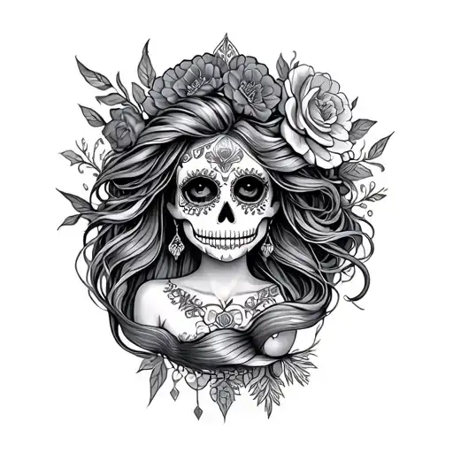 Mermaid Day Of The Dead