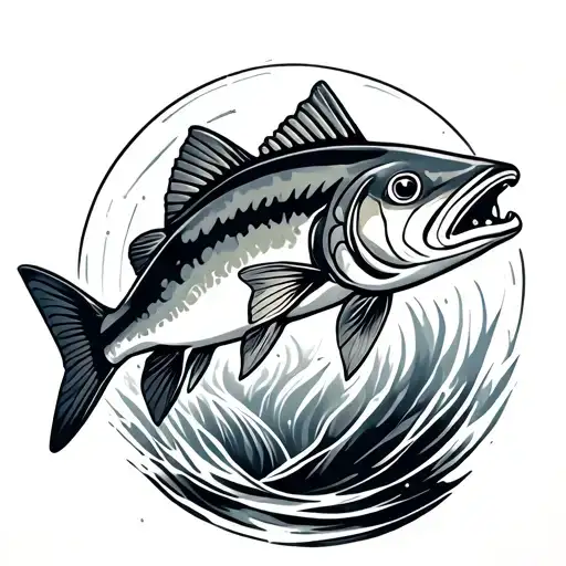 Geometric Trout Leaping