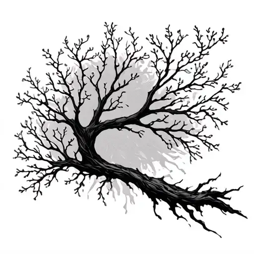 Branches Coming Out Of Skin From Wrist To Elbow Length