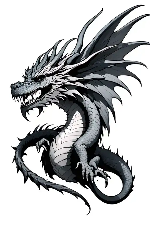 Dragon Half Angel Half Demon