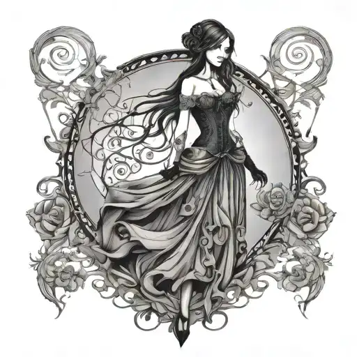 Gothic Girl Standing