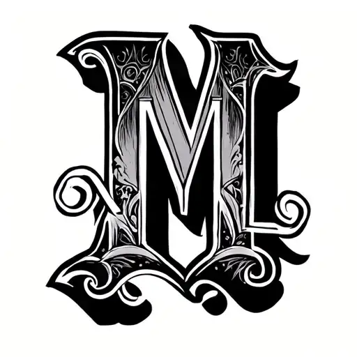 Stacked Letters M A L L I