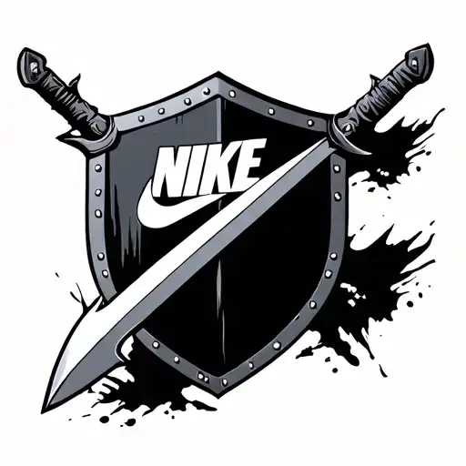 Nike Swoosh Sword Shield