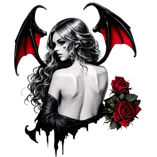 Sexual Succubus Back View