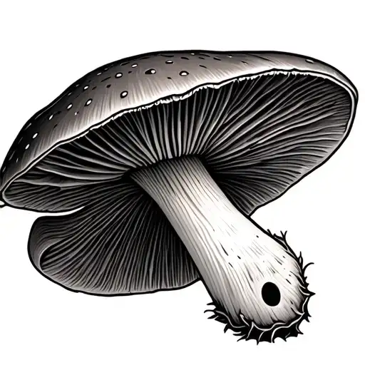 Mushroom With A Semicolon Inside