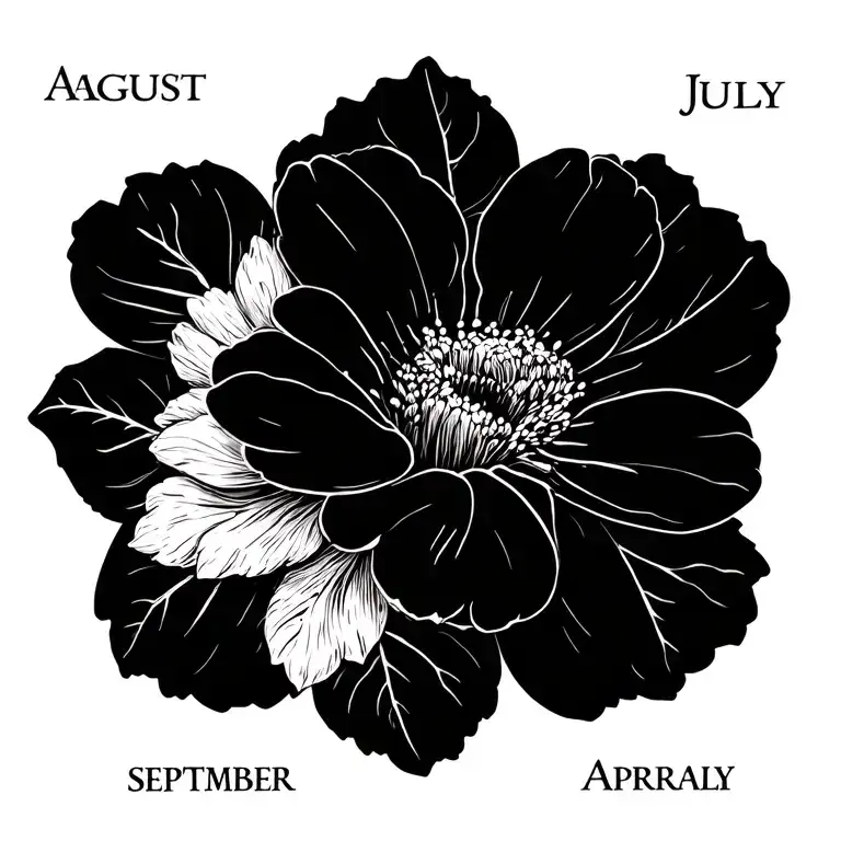 September August February July June April Birth Flower