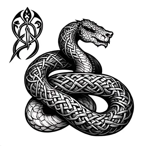 Celtic Snake Sagittarius Gemini Band