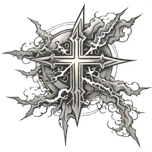 Lightning And Cross