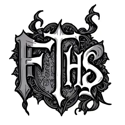 Gothic Inscription Fths