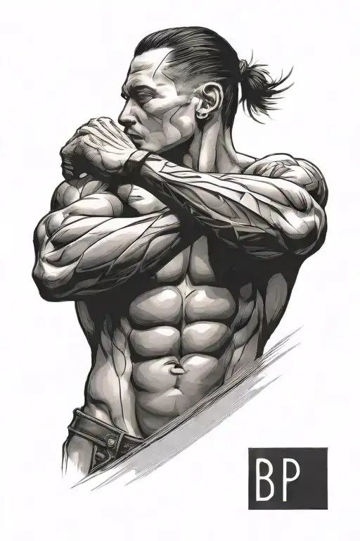 Minimalist Tattoo Man Bicep