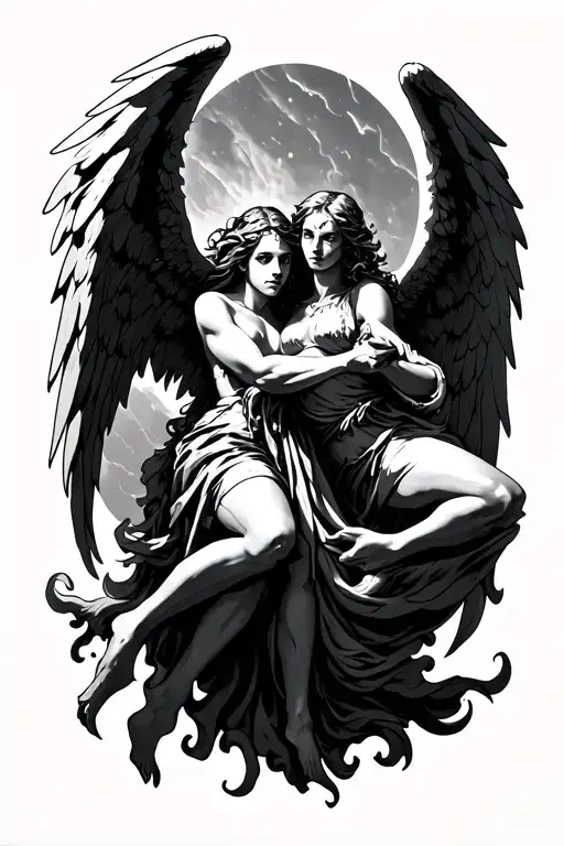 Angels Fighting Demons