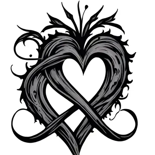 Heart And Infinity Symbol With Heart