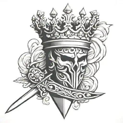 A Sword And Crown