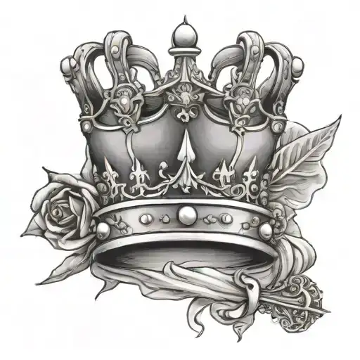 A Crown With A Sword Next To It