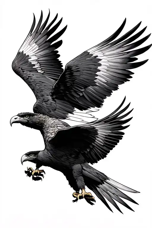 Hawks Fighting