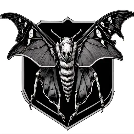 Create A Hand Chocking Tattoo Disguised In The Dead Hawkmoth Wings For A Neck