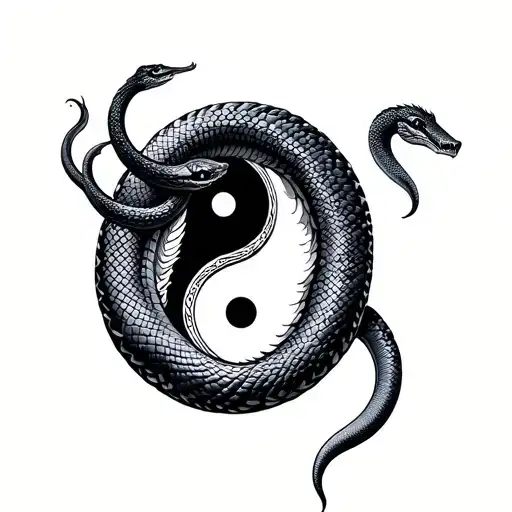 Snakes In Ying Yang