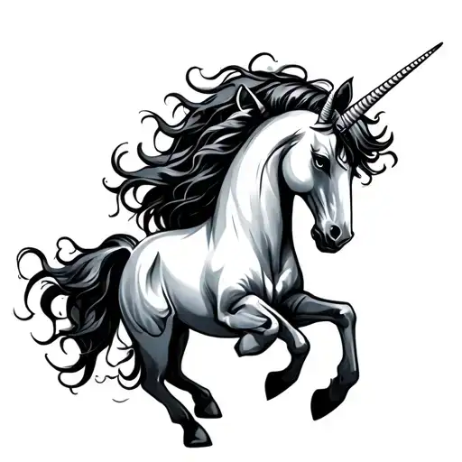 Ominous Dark Unicorn