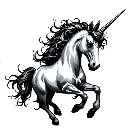 Ominous Dark Unicorn