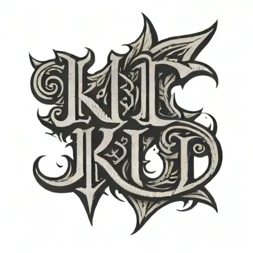 Kirt' And 'Prabh' These Two Names Should Combine Into A Upside Down Ambigram
