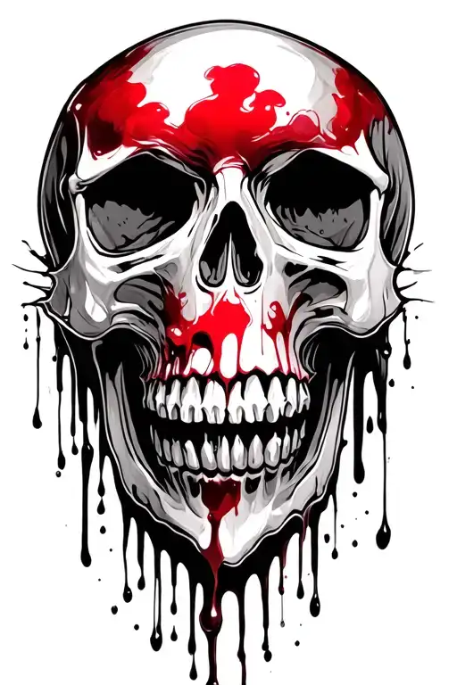 Skull Sbg Blood Dripping