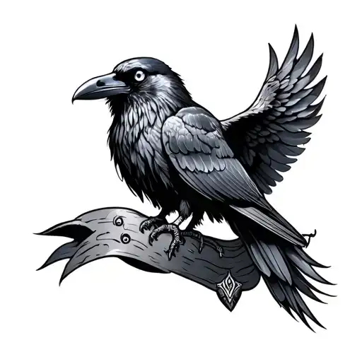 Blueeyed Raven And Throns Wrapping