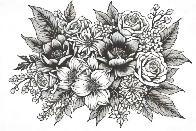 Birth Flower Bouquet