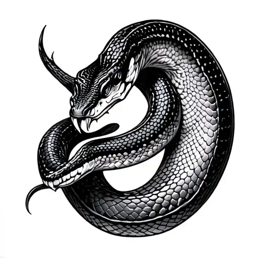 A Snake Even To The Back