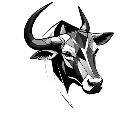 Geometric Taurus Bull Fine Line