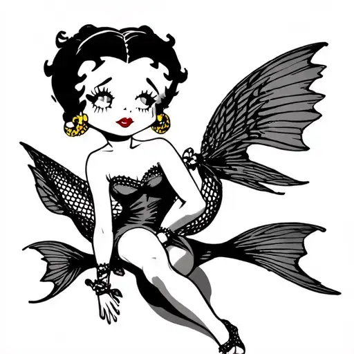 With Betty Boop With Gothic Fishnet