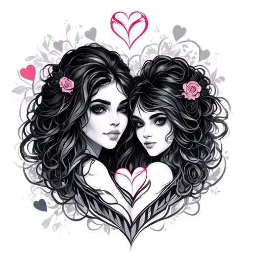 Missy With Hearts And Eternal Symbol Intertwined