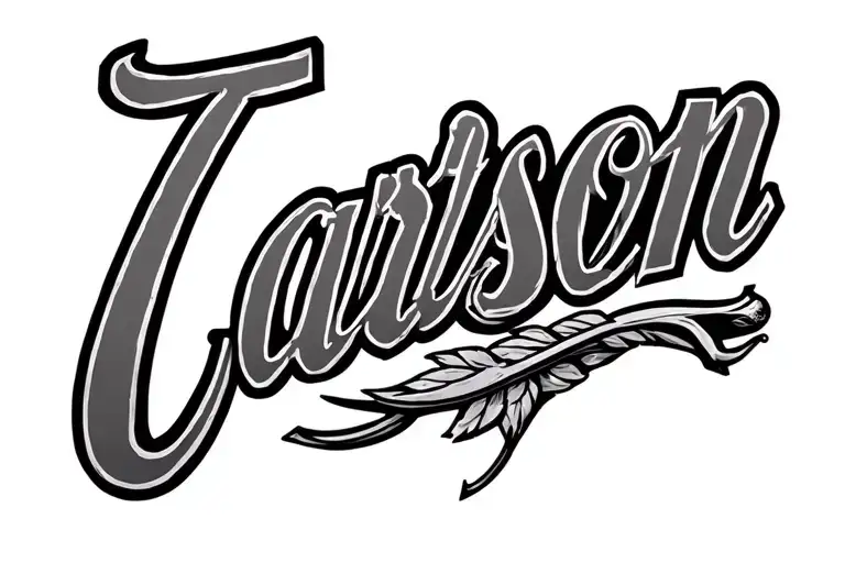 Tramp Stamp That Says Carson