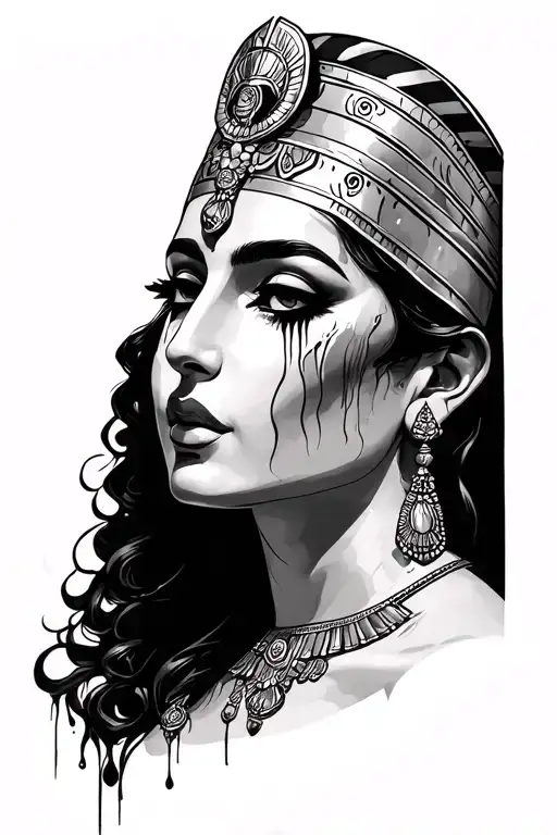Cleopatra Shedding Tear