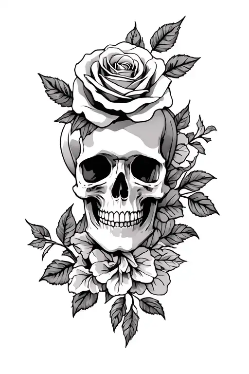 Skull And Roses