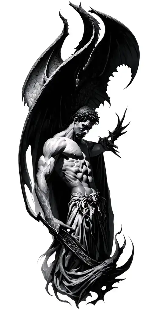 Michael Killing Lucifer