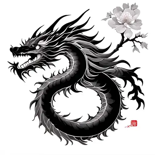 Chinese Dragon Cherry Blossom