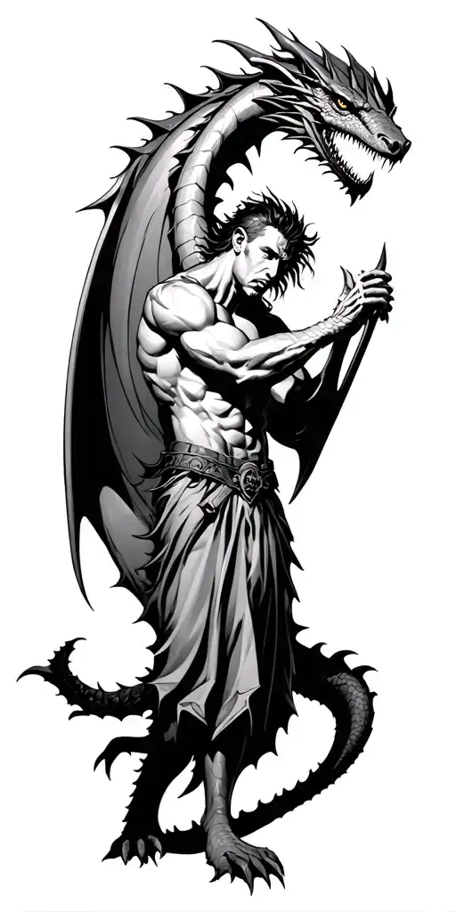 Michael Slaying The Dragon