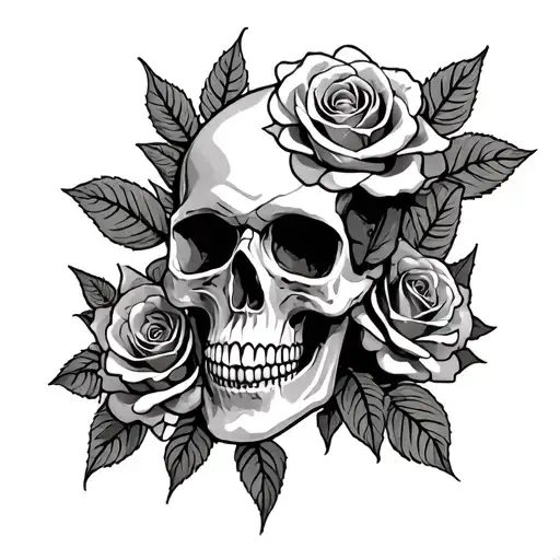 Skull And Roses