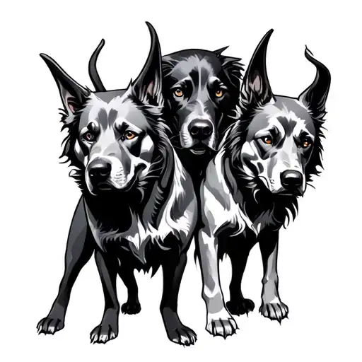 Hades And Cerberus Dog