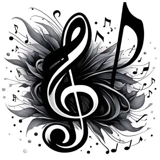 Music Notes Floating