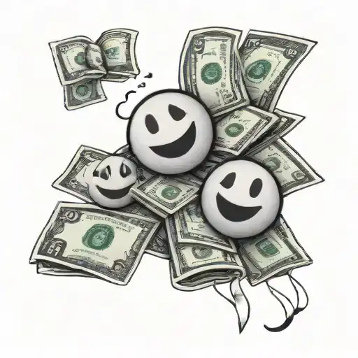 Money And Laughing Emojis