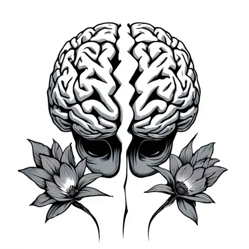 Brain Flowers Lightning Bolt