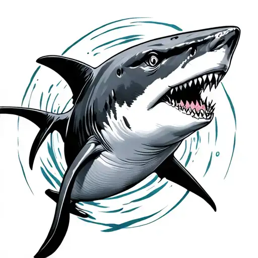 Hammerhead Shark Swimming