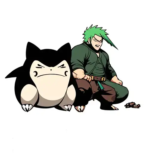 Snorlax And Zoro One Piece