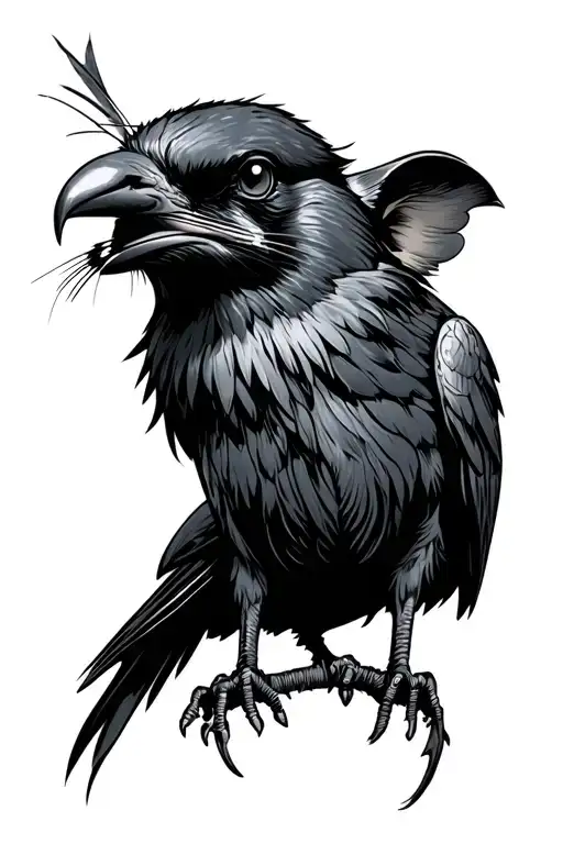 Rat Rod Art Style Raven Evil